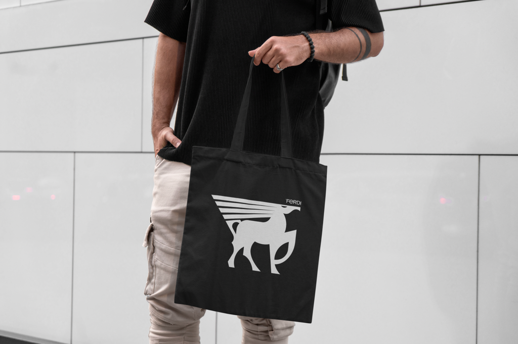 Mythos Black & White Tote